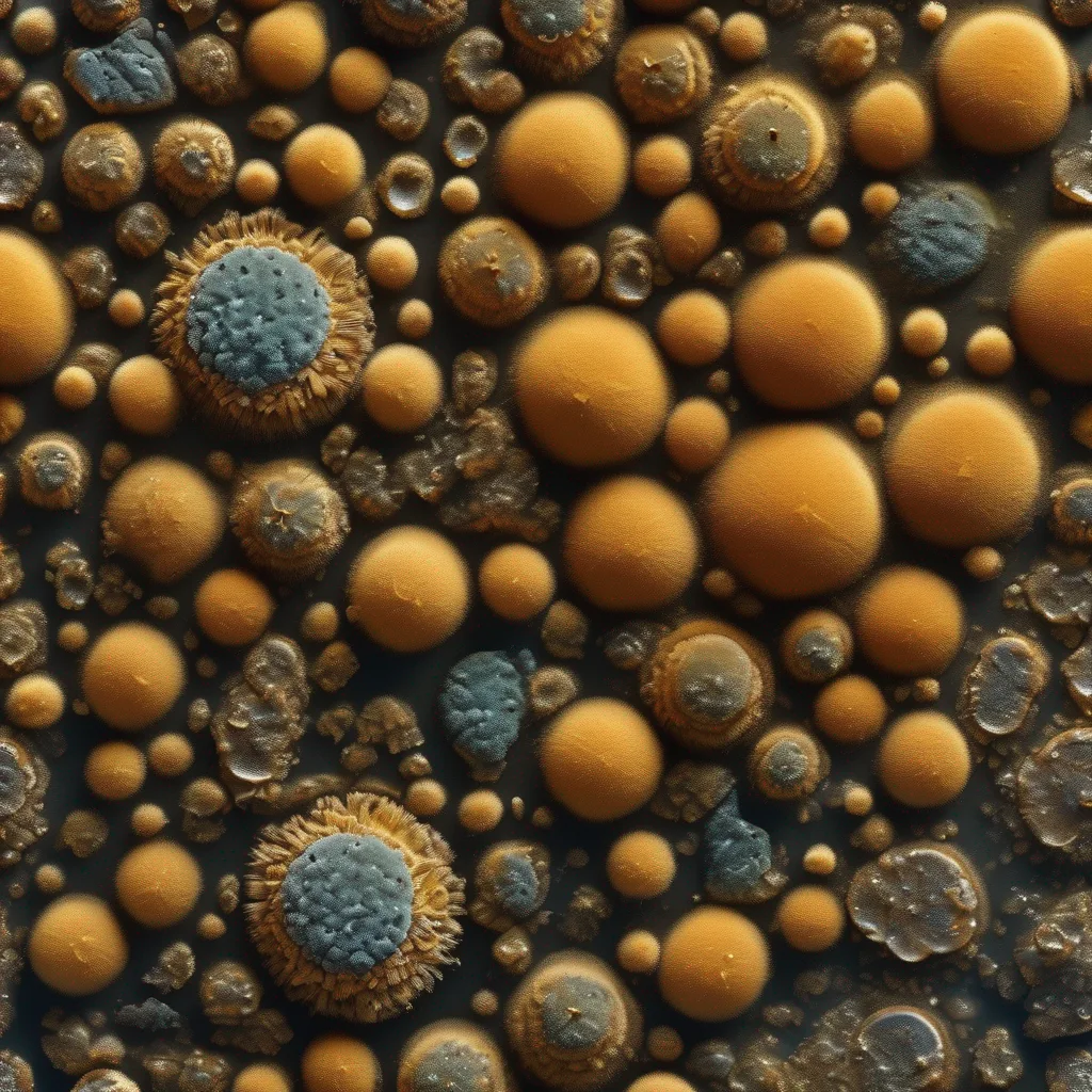 Spores de moisissure sur une surface intérieure