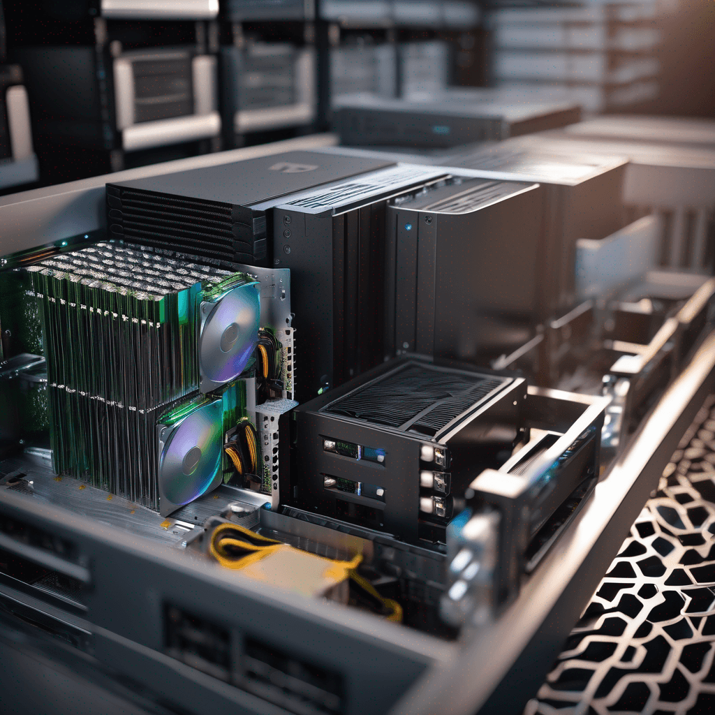 Serveur NAS ouvert avec disques durs apparents