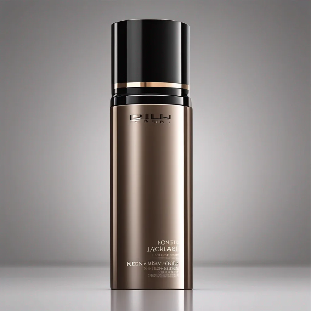 Produit esthétique masculin sur fond neutre