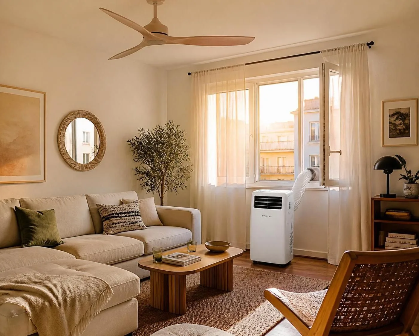 Découvrez les avantages et inconvénients d'un climatiseur mobile versus un ventilateur de plafond pour choisir la solution de rafraîchissement idéale pour votre intérieur.